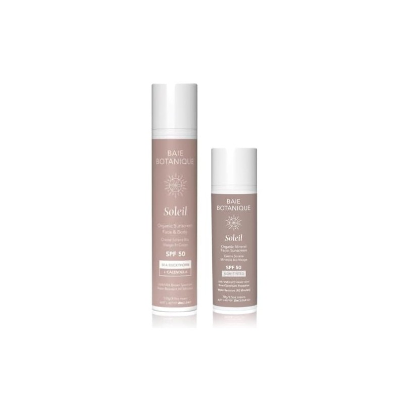 Baie Botanique Soleil - Natural Organic Mineral Non Toxic Sunscreen