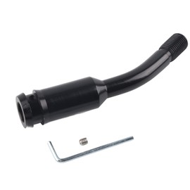 Syrisora 5in Car Shift Knob Extender Straight Gear Shifter Lever Extension for T4 1990-2003 Black