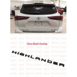 TOYOTA 2020-2022 HIGHLANDER  BLACKOUT EMBLEM OVERLAY KIT GENUINE TOYOTA