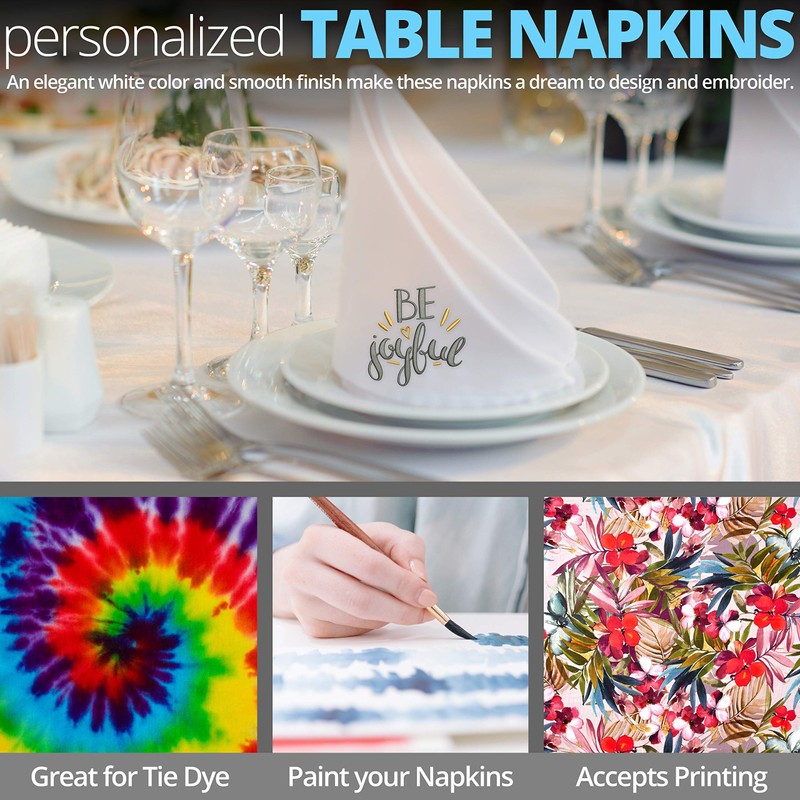 Aunti Em's Kitchen Truly Wrinkle Free Dinner Napkins, Restaurant Quality,