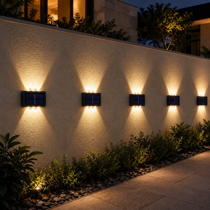 Solar Wall Lights for Outdoor Lighting – Up & Down