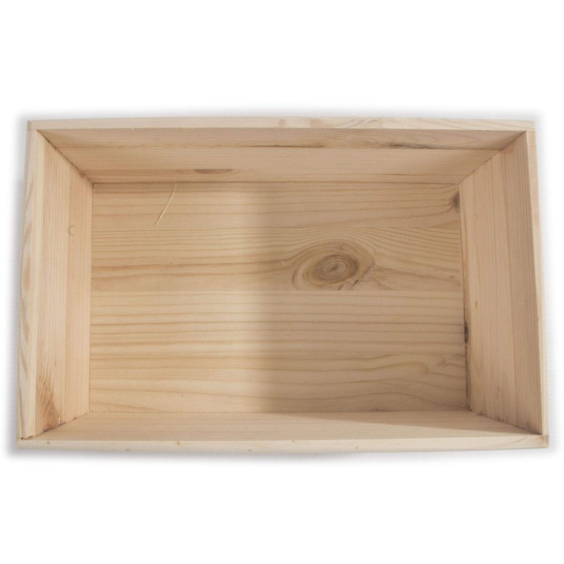 Wooden Open Crate Box 25 x 16 x 11 cm