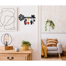 SirHoldeer Key Holder for Wall Home Sweet Home, Key Hooks Wall Mounted, Key Racks for Wall, Key Hangers for Wall, Wall Hanging Decoration, Metal Hooks for Hanging, Kitchen Wall Storage