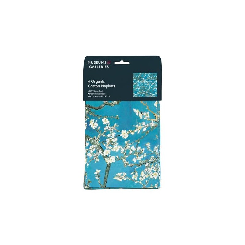 Van Gogh Almond Branches in Bloom Pack of 4 Organic
