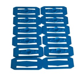 Layer Built Hot Wheels Track Joiners – 24 Pack – Fits Orange Tracks – Heavy Duty Blue
