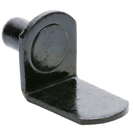 Desunia 1/4" Bracket Style Cabinet Shelf Support Pegs | Black | 25 Pack