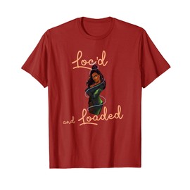 Black Queen Sister Locs | LOCD and LOADED Dreadlocks Melanin T-Shirt, red