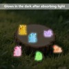 BOXOB 48pcs Luminous Mini Capybaras, Tiny Capybara Cute Miniature Resin