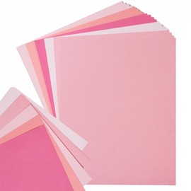 30 Sheets 8.5x11 Color Tones Cardstock Paper 250GSM Thick Paper Cards for Birthday Party, Invitations, Cricut Card and DIY Crafts Decoration (Pink)