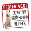 siviwonder Swiss Shepherd Dog Swiss Paws Way Small Car Sticker