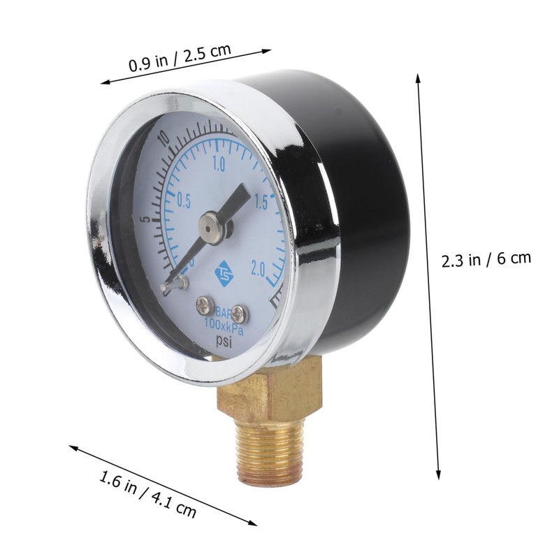 VILLFUL Vacuum Pressure Gauge Air Compressor Oil Water Gas Vacuum