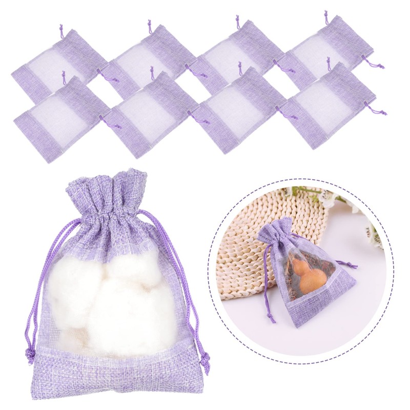 ABOOFAN 10Pcs Empty Lavender Sachets Scented Bags for Spices Jewelry