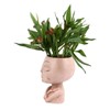 Face Head Planter Succulent Plant Flower Pot Resin Container Face