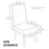 MAXIJIN Stretch Velvet Chair Covers for Dining Chairs Set of