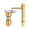 QWORK 2 Set 3/4-Inch Brass Quick Coupler Valves, Irrigation Tool