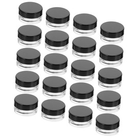 Baluue 20pcs Cosmetic Cream Jars Transparent Sample Containers with Tight Sealing for Lotion Gel and Ointment Storage for Skincare Organization and Travel