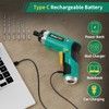 GRENPRO Electric Screwdriver Set Rechargeable, 3.6V Cordless Screwdriver Kit with