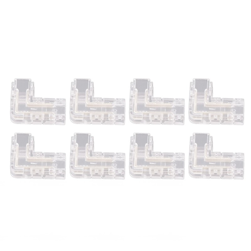 8Pcs 2 Pin 5mm COB LED Strip Light Connectors L