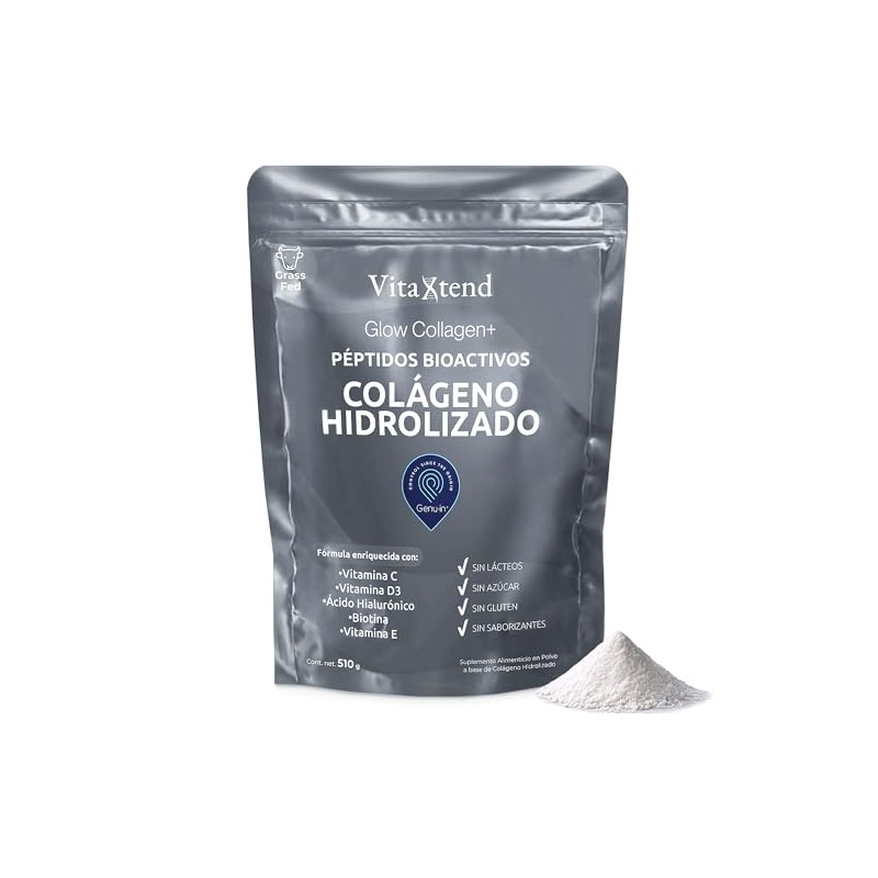 Péptidos Colágeno Hidrolizado 000 Vitamina Ácido Hialurónico Biotina Grass Fed