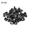 PATIKIL Rack Mount Cage Nuts M5x10mm Mounting Screws Iron Zinc