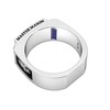 US Jewels Men's 925 Sterling Silver 8mm Blue Lodge Master