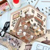 Funny DIY Stickers Scene,4 Sets DIY 3D House Stickers,Make Your