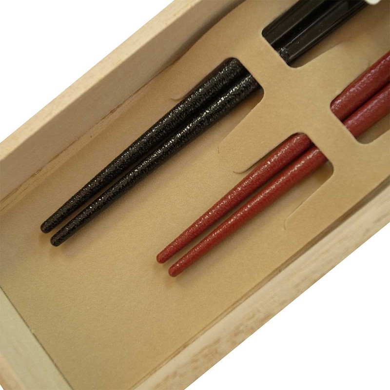 Couple Couple Chopsticks Zuiun Paulownia Box