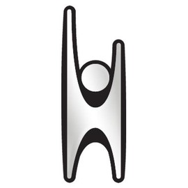 Humanist Plastic Auto Emblem - [Silver][5'' x 2'']