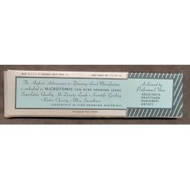 FABER EBERHARD FABER LEAD 6100 9H MICROTOMIC VINTAGE USA