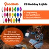 GoodBulb 7-Watt C9 Red Ceramic Holiday Light Bulbs Intermediate E17