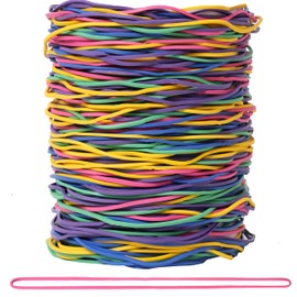 Rubber Bands Size#117A 0.5 lb Multicolor rubber bands for School Home office supplies Elastic Rubber Band