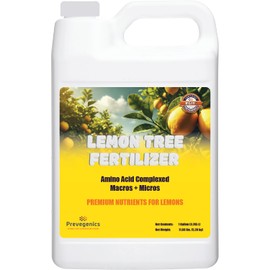 Prevegenics Lemon Tree Fertilizer | (1 Gallon) | Easy to Use Liquid Fertilizer for Lemons and Citrus Trees | Liquid Plant Food | Contains Amino Acid Complexed Macronutrients & Micronutrients