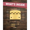 Jack N’ Drill Flip Action Door Lock (6 Pack)- Reversible