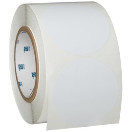 Brady Nonabrasive Dot Shaped Floor Marking Tape, 3" Diameter, White (Pack of 500 Per Roll)