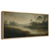 SIGNFORD Extra Large Framed Canvas Print Wall Art Misty River