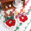YanJie Christmas Scrunchies Reindeer Headband Bows Velvet Hair Band Cute