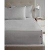 Rapport Luxury Super Soft Percale Plain 16" Deep Single Grey