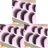 FOMIYES 15pairs Kiss False Lashes Natural Long Thick Safe Odorless
