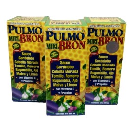 OMEGA 2000 Pulmo Bron Miel Con Vitamina C Nueva Imagen ¡6 Piezas!