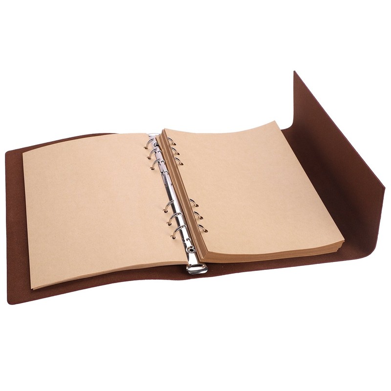 A5 Vintage Leather Notebook Travel Journal Diary Refillable Binder Notebook