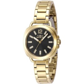 Invicta Wildflower Lady 32mm Stainless Steel Gold Charcoal dial PC21 Quartz