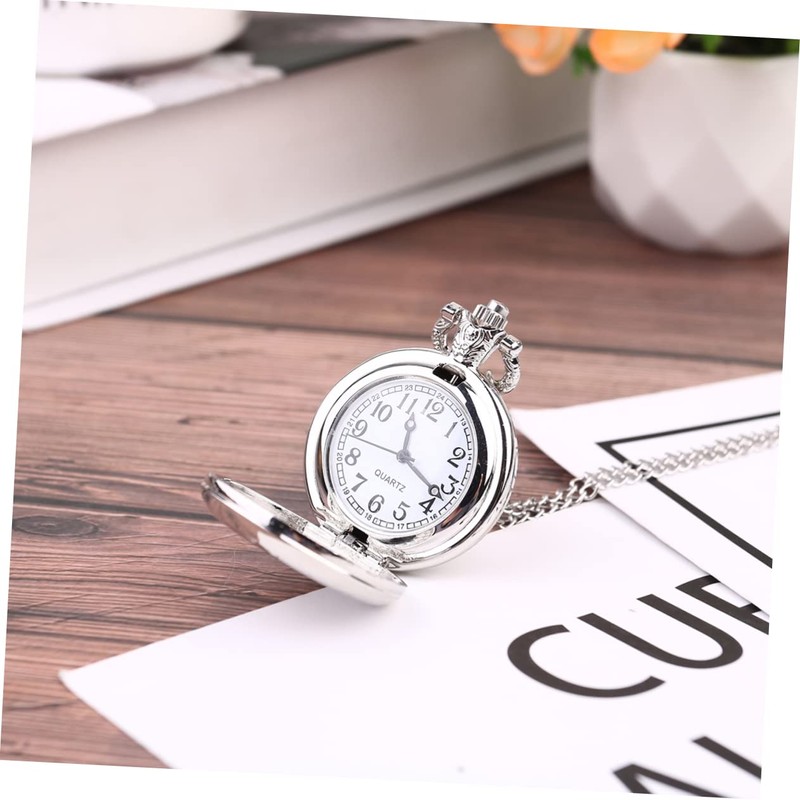 Gatuida Vintage Pocket Watch Necklace Timeless Charm for Family and
