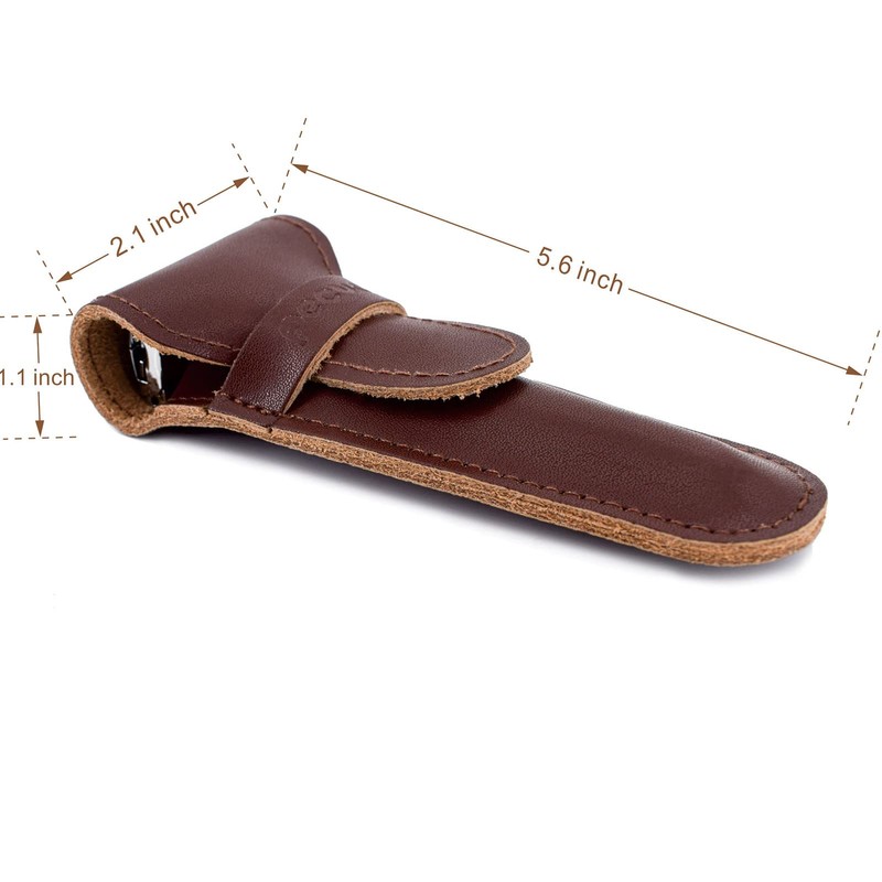 Genuine Leather Safety Razor Leather Protective/Travel Case for Any Safety