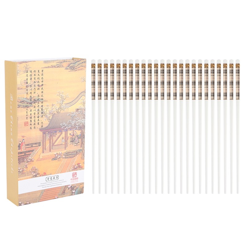 10 Pairs Ceramic Chopsticks Household Tableware Cutlery for Home Hotel