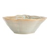 Creative Co-Op Oyster Shaped Stoneware Bowl, Blue