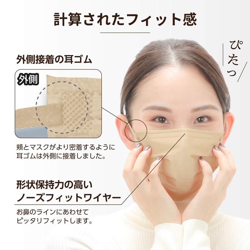 iSDG SPUN MASK Spun Lace Non-Woven Color Mask, Individually Packaged,