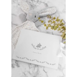 Keepsake Guest Book - Christening Memory Book, Boy Girl Baby Shower Birthday Gender Reveal Gift Present