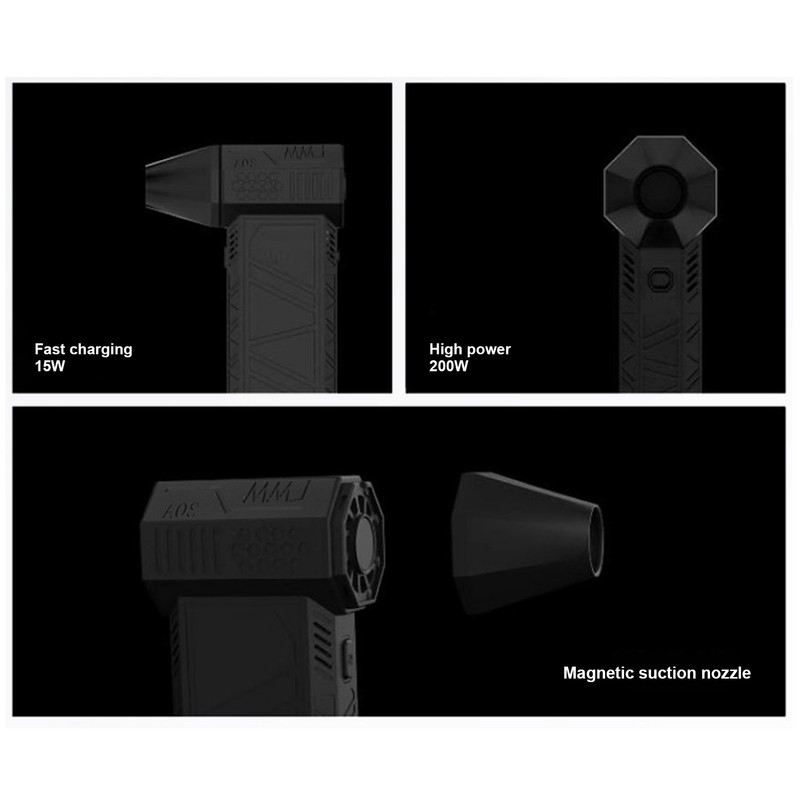 Electric Air Duster 130000RPM High Speed Brushless Motor Handheld Jet