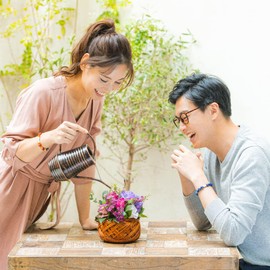 コラントッテ(Colantotte)【公式限定品】磁気アクセサリー ループ EN ローズクオーツ×アメジスト Lサイズ