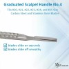 A2Z Scilab 100Sterile Blades #24 + Metal Handle #4+ Blade